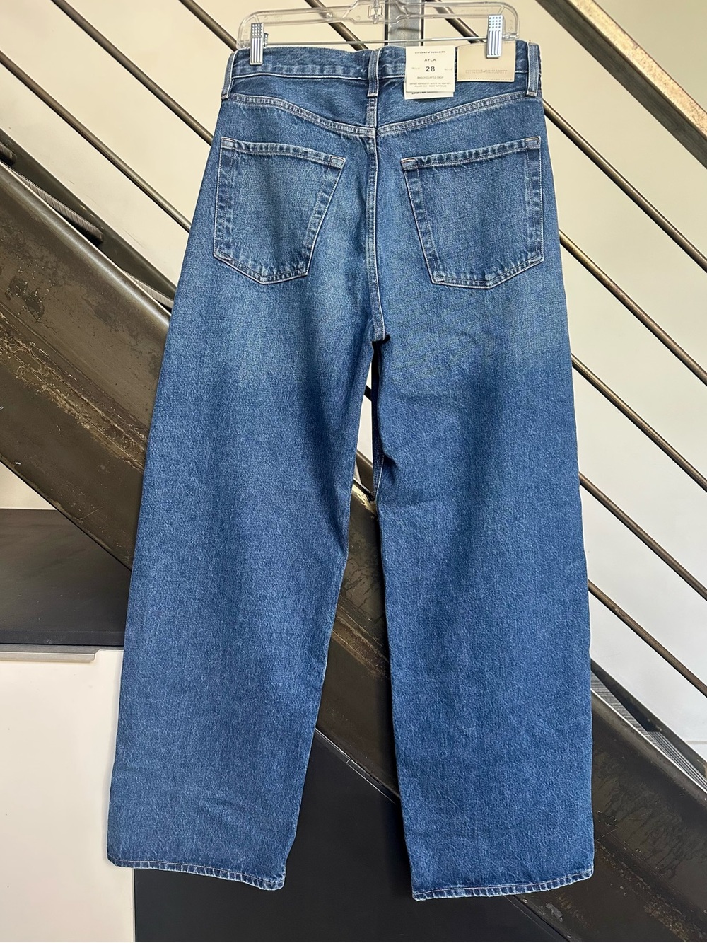 CITIZENS OF HUMANITY Ayla baggy wide leg jeans Claremont wash sz 28 NWT - Picture 8 of 10